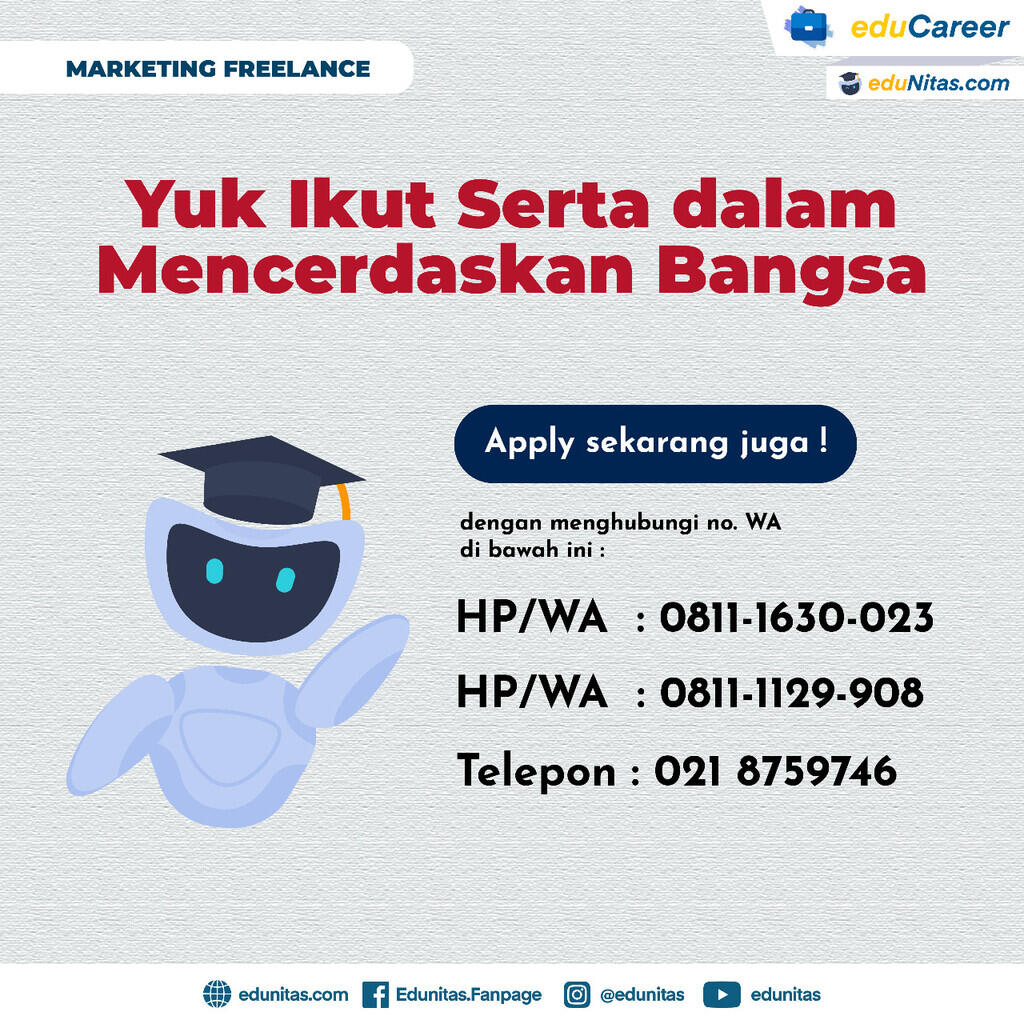 Marketing Freelance 106 Kampus di Indonesia
