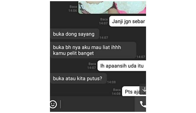 Kids Zaman Now Meminta Foto Buka-Bukaan Ke Pasangan