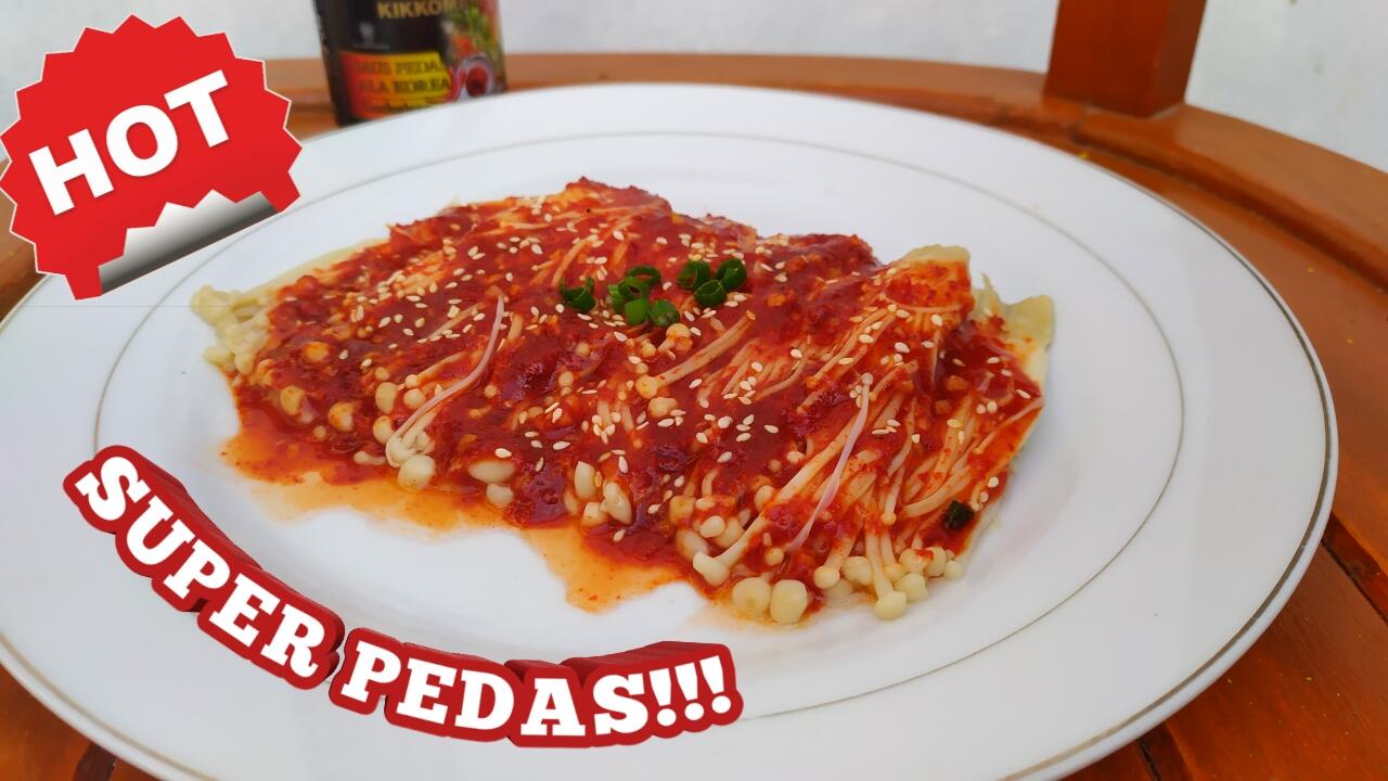 Jamur Enoki Pedas Ala Korea