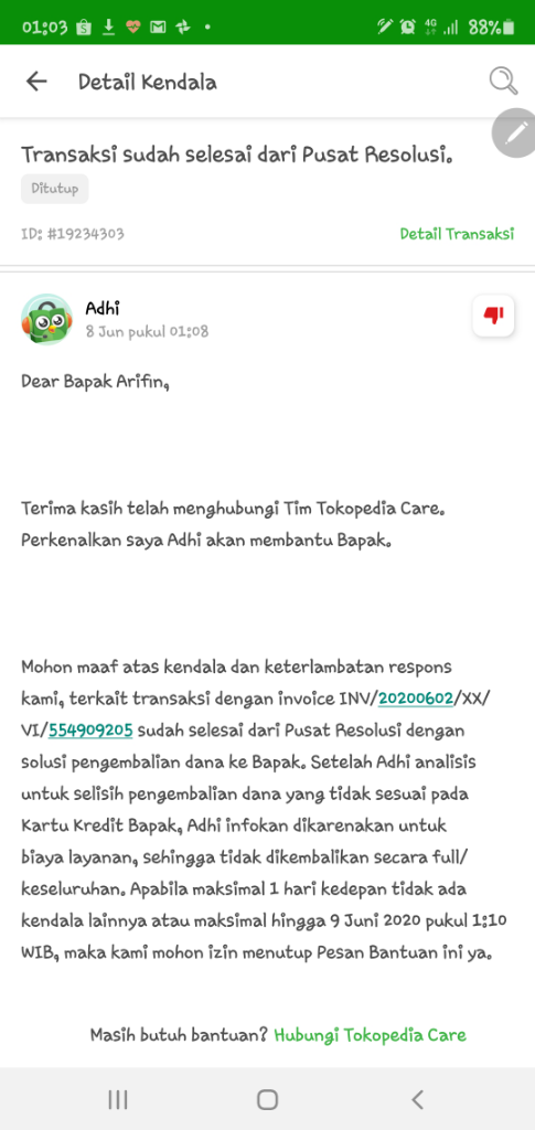 Tokopedia: Barang Di Komplaint, Merchantnya &quot;Nakal&quot; Buyer Yang Rugi.