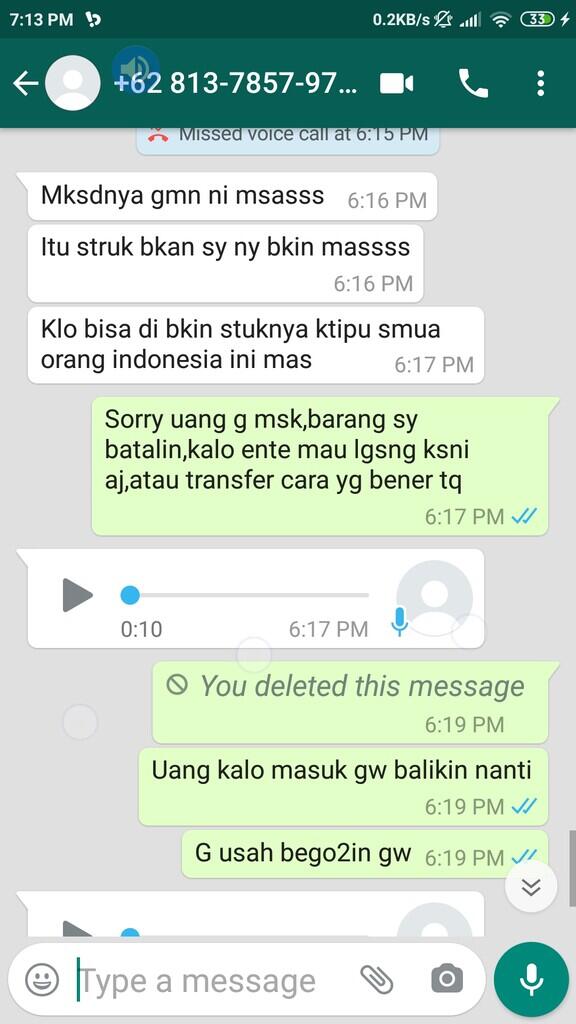 KLARISFIKASI PENIPUAN DI OLX