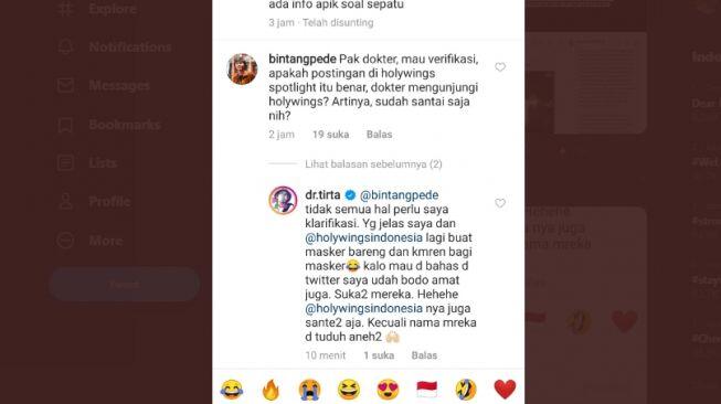 Diduga Mampir di Bar saat Pandemi, dr Tirta Beri Penjelasan