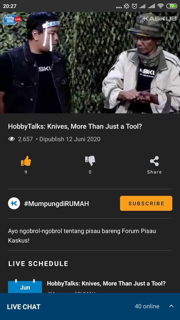 FR Hobby Talk on KaskusTV, Jumat 12 Juni 2020