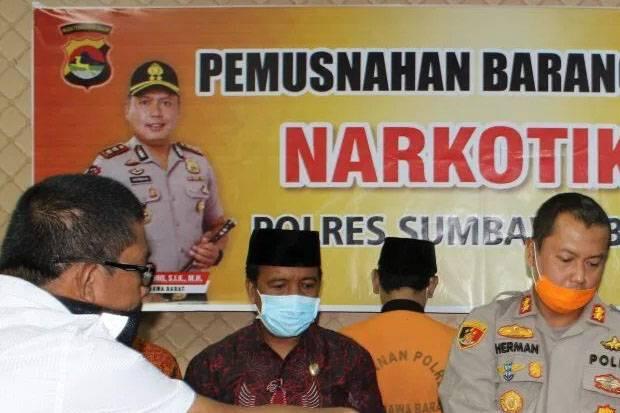 Wabup Sumbawa Barat Musnahkan 120 Gram Sabu