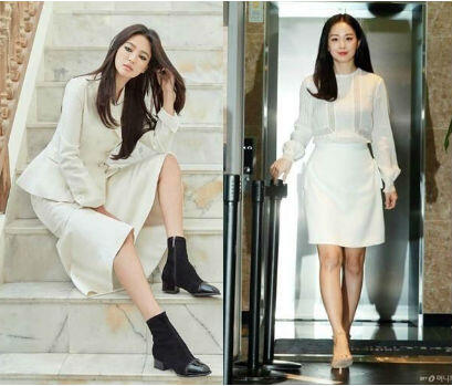 Jadi Ikon Kecantikan Korea, Intip Adu Gaya Kim Tae Hee Vs Song Hye Kyo