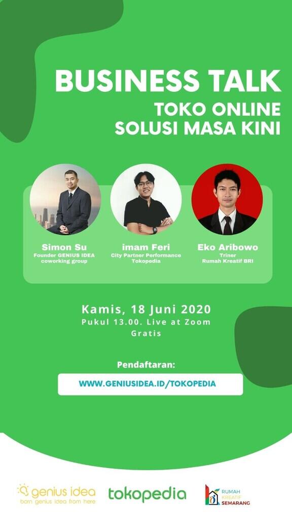 Digital Workshop bersama Tokopedia & Rumah Kreasi BRI Semarang