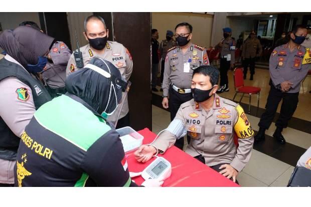 Sambut HUT Bhayangkara , 177 Personel Polda Kalsel Aksi Donor Darah