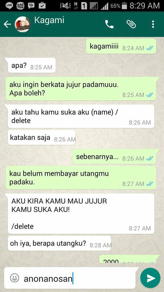 Chat Nagih Utang Terlucu Bikin Ngakak