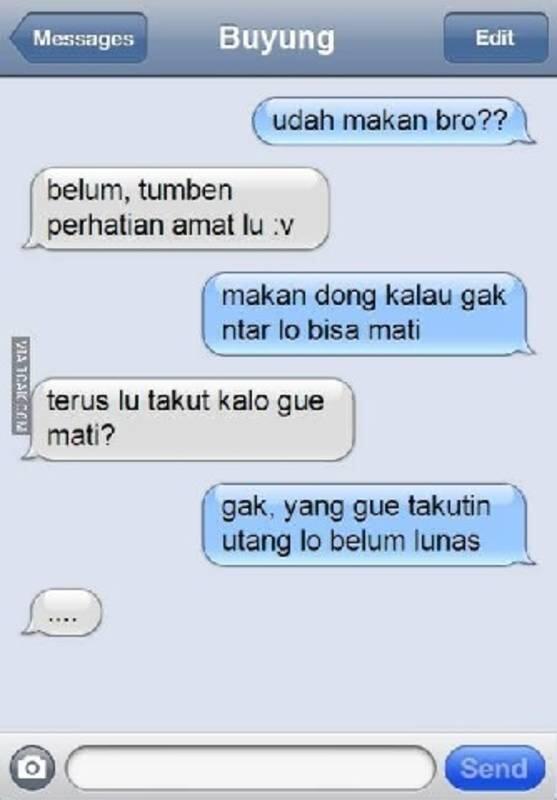 Chat Nagih Utang Terlucu Bikin Ngakak