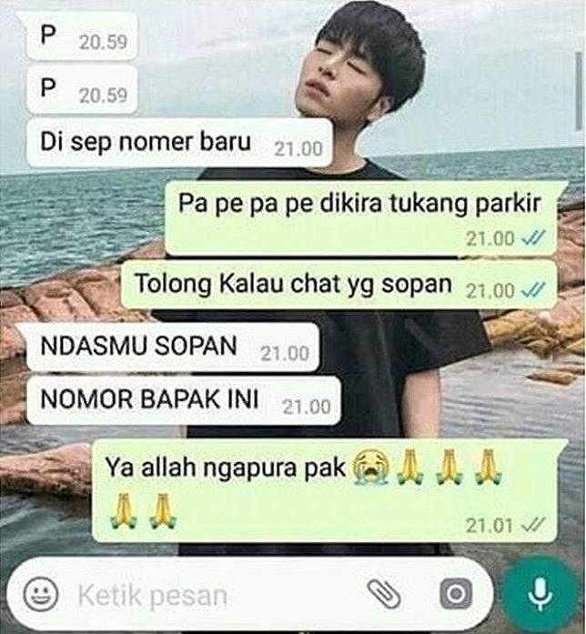 7 History Chat Orang Tua Yang Bikin Ngakak