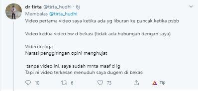 Tak Terima Dibikin Video, Dokter Tirta Ancam Polisikan Akun Twitter Ini