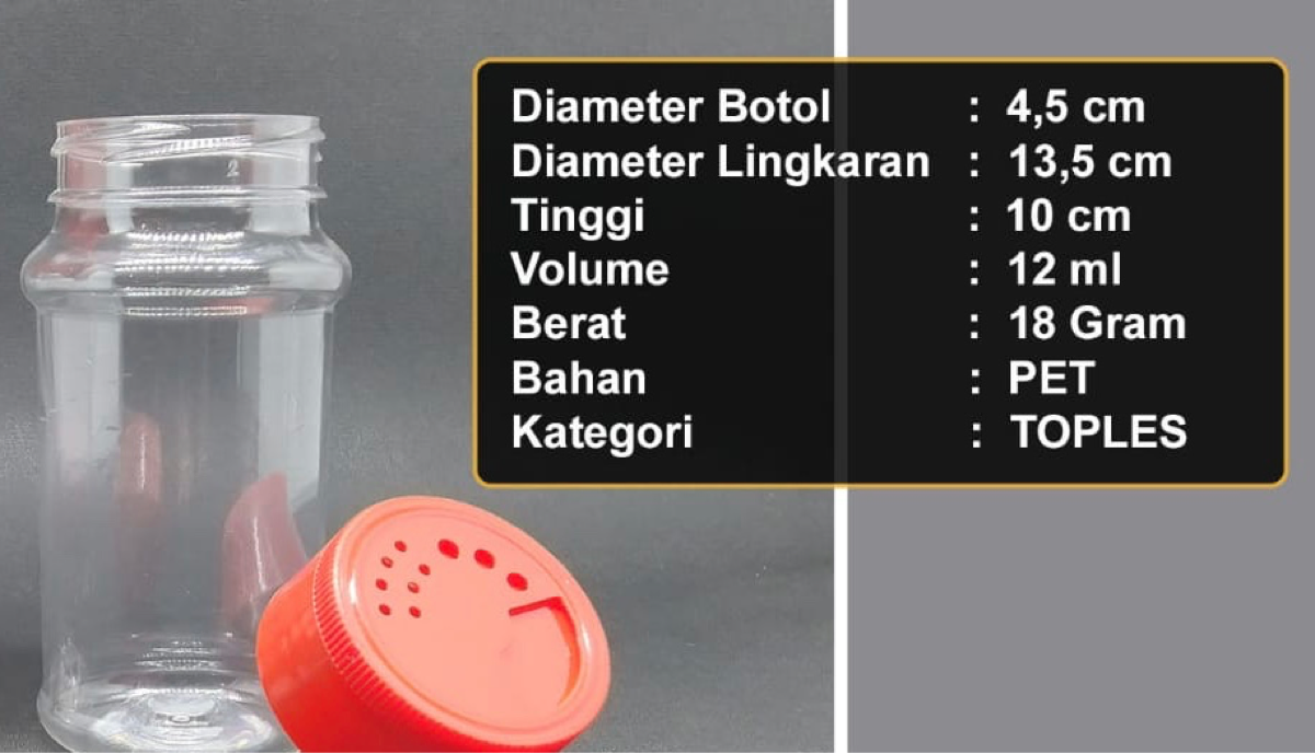 DICARI PRODUSEN/DISTRIBUTOR JAR PLASTIK 120ml