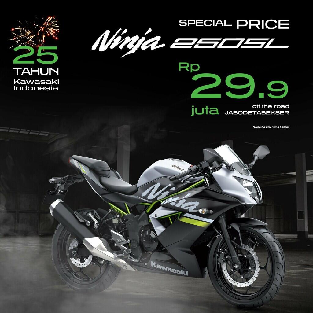 Dengan Uang 29 Jutaan Kamu Bisa Bawa Pulang Motor Kawasaki 250cc Anyar