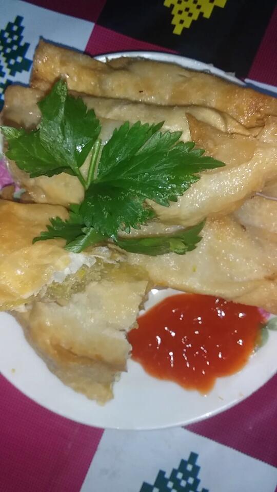 Kulit Pangsit Bol-bolket yang enak, tanpa telur