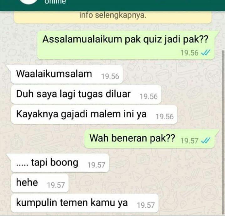 Chat Dosen Yang Nggak Buat Bosan :D