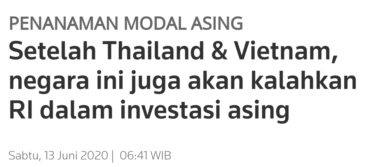 RI Siap Sambut 150 Perusahaan yg Mau Cabut dari China, Omnibus Law Ditunggu Investor 