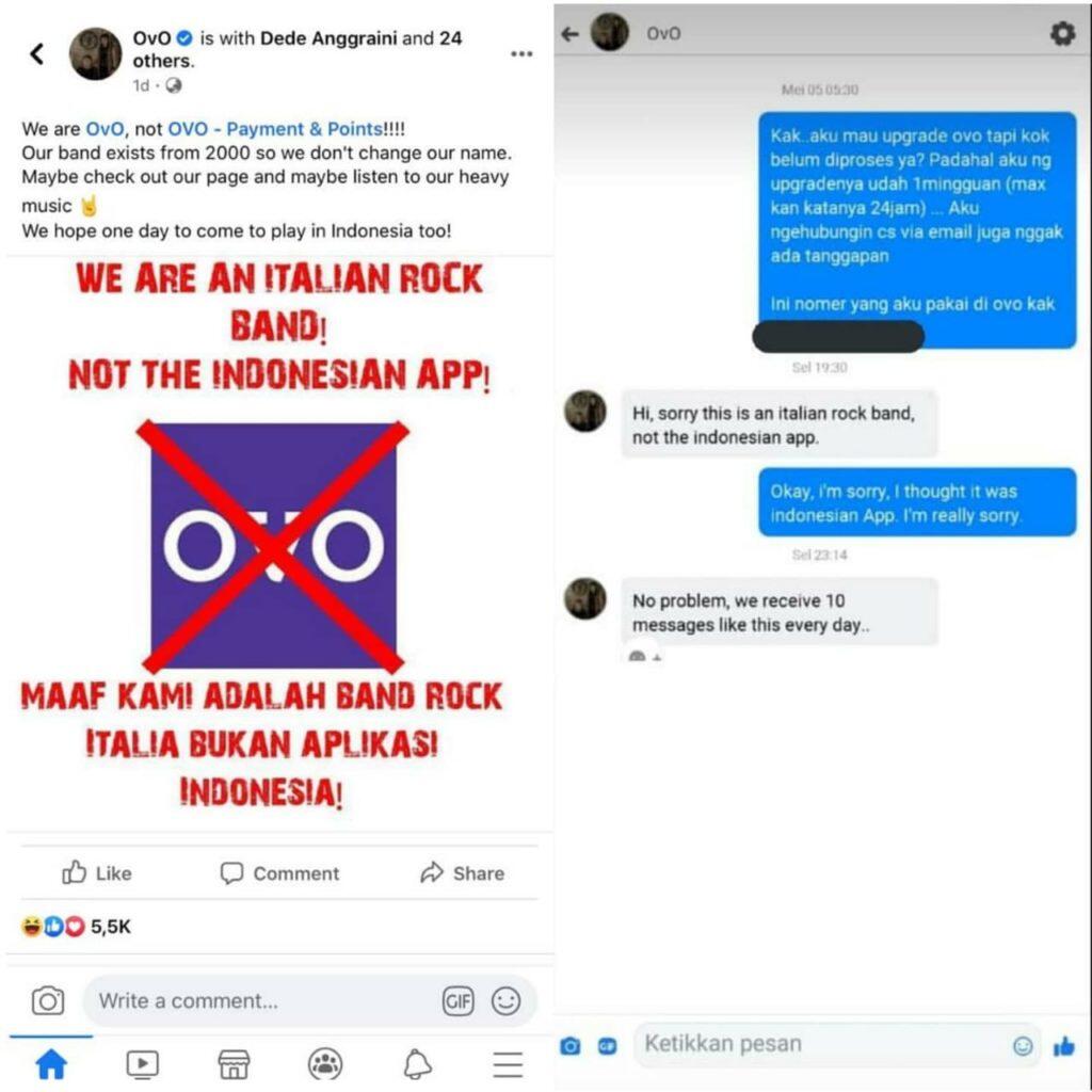 Viral, Curhat Band Italia Diserbu User OVO Indonesia karena Namanya Mirip