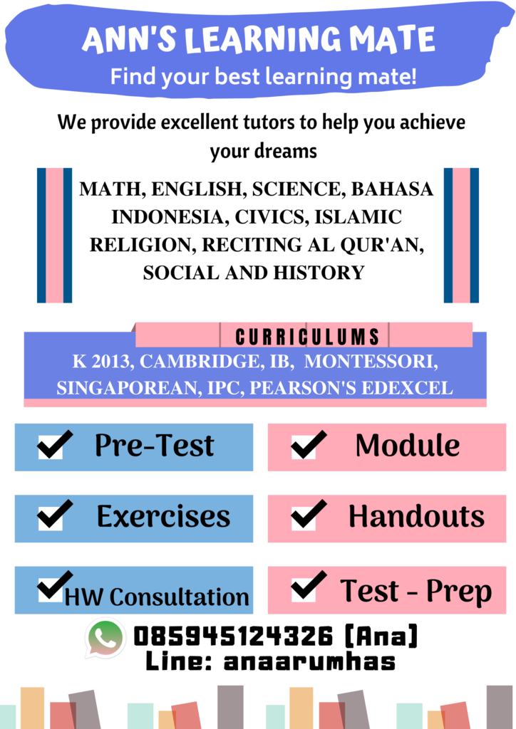 Ann's Learning Mate (Les Privat JABODETABEK) Online dan Offline