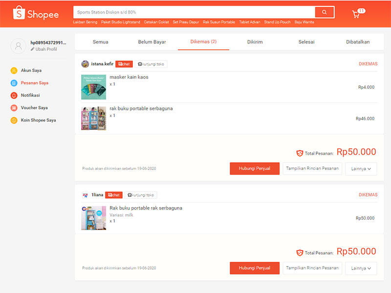 HATI-HATI BELANJA DI SHOPEE, PENJUAL TIDAK PUNYA BARANG, YANG BELI YANG RUGI