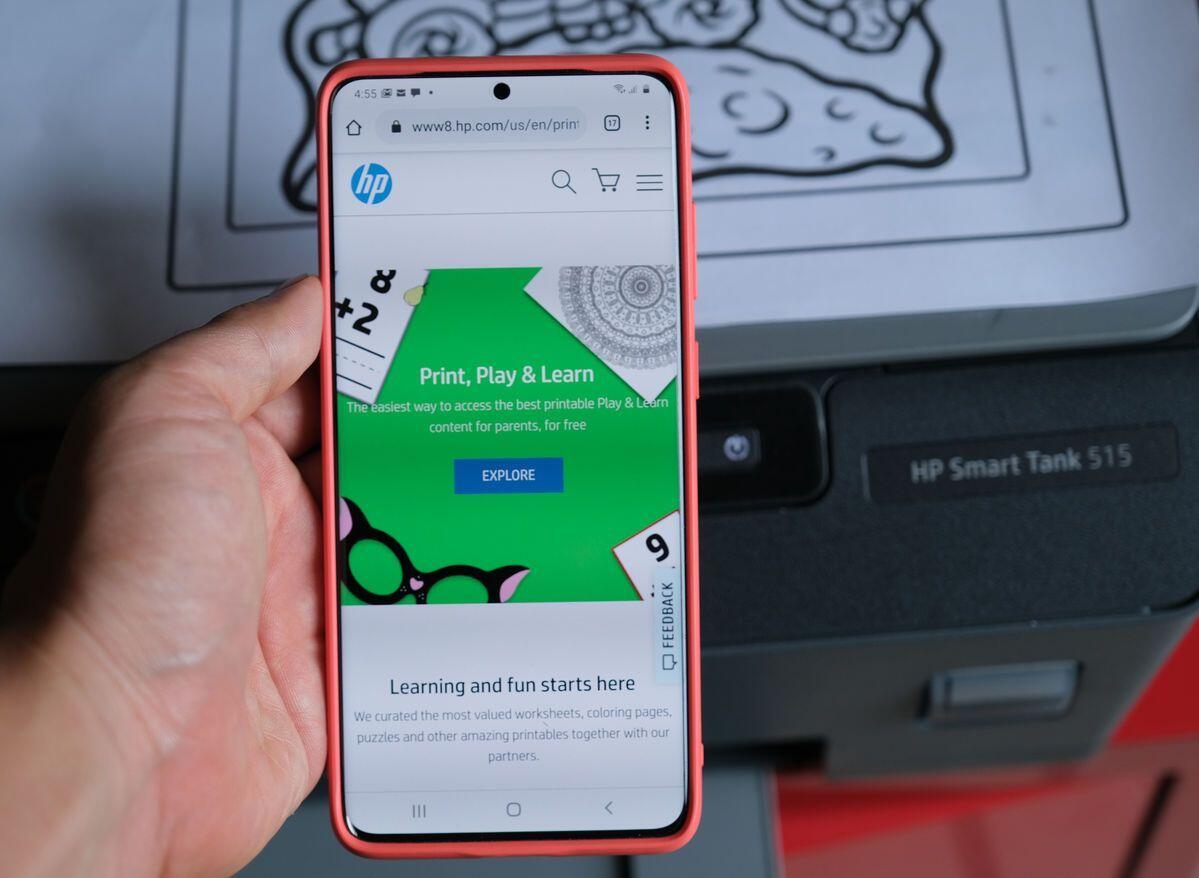 Cara Menggunakan HP Smart App Untuk Mengakses HP Print, Play & Learn