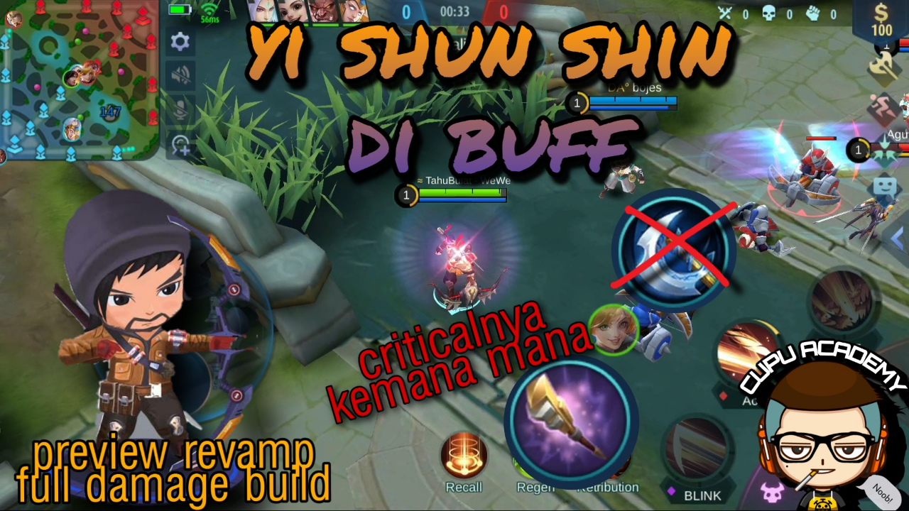 Yi Sun Shin Di Buff - Update Mobile Legend 2020 Patch Yu Zhong