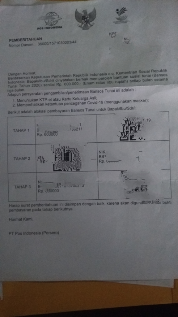 KECEWA DENGAN PELAYANAN POS INDONESIA