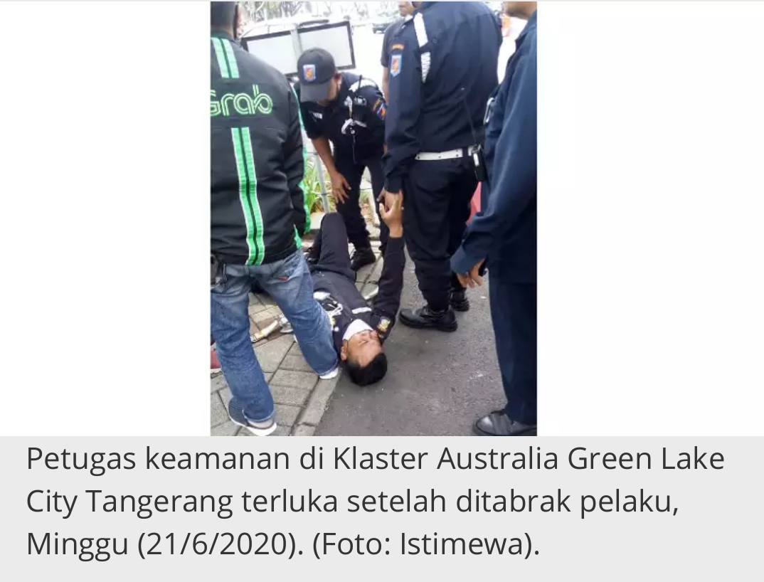 Penembakan di Green Lake City Tangerang, Satpam dan Driver Ojol Terluka