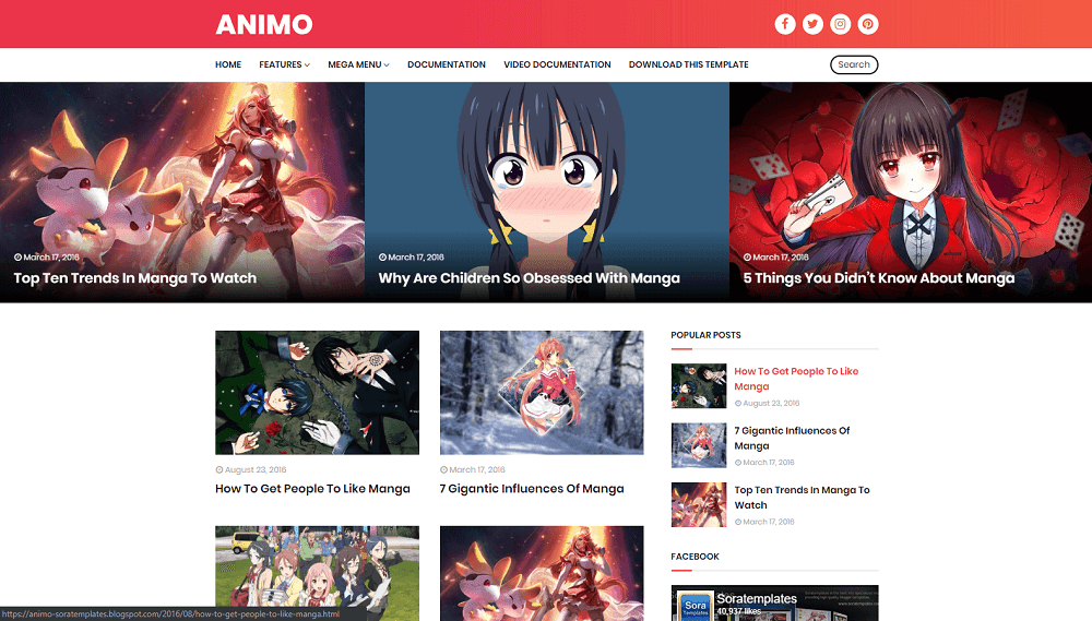 ANIMO : Template Anime Responsive 