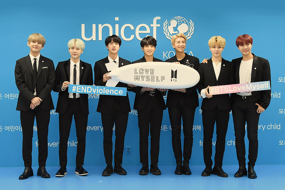BTS Raih ‘UNICEF Inspire Awards’ untuk Kampanye Love Myself