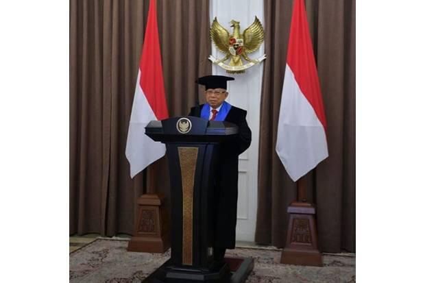 Wapres Ma'ruf Amin Terima Gelar Doktor Honoris Causa dari UMI