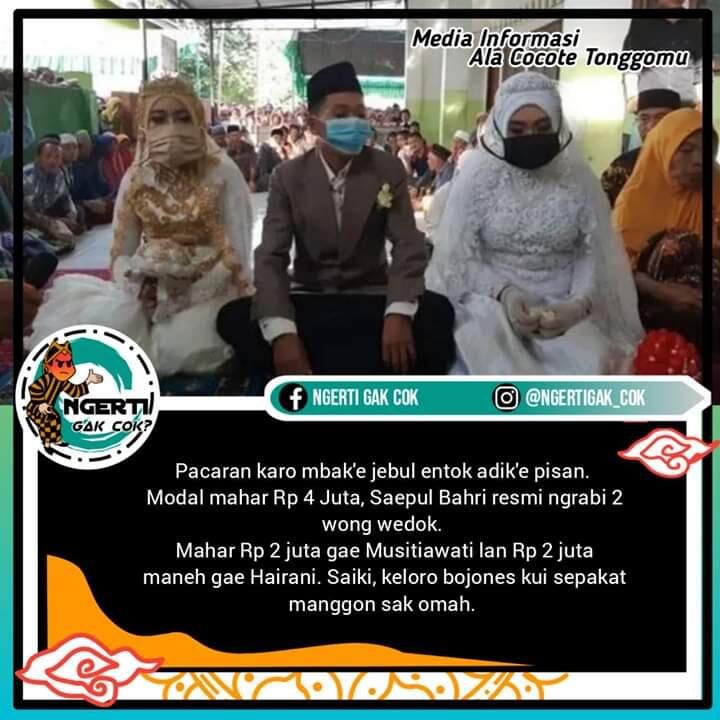 Sekali Pacaran Pemuda Ini Nikahi Kakak Beradik Di Waktu Yang Sama. Jomlo Harap Sabar 