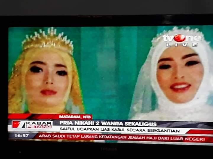 Pernikahan Viral dengan 2 Wanita di Lombok