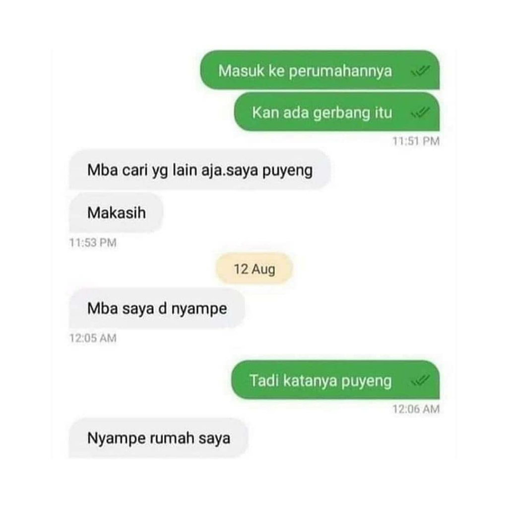 Enggak Mau Ngakak Sendirian, 8 Chat Antara Ojol dan Penumpang Ini Sukses Bikin Ketawa