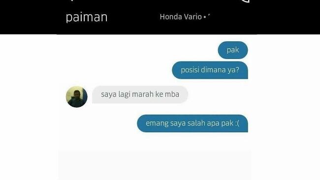 Enggak Mau Ngakak Sendirian, 8 Chat Antara Ojol dan Penumpang Ini Sukses Bikin Ketawa
