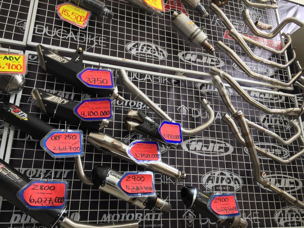 Berburu KNALPOT BRANDED Moge Ducati Yamaha BMW Kymco KTM HARGA MIRING