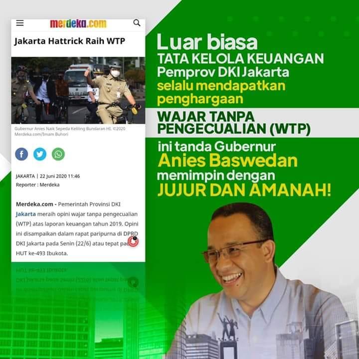 Jakarta Hattrick Raih WTP