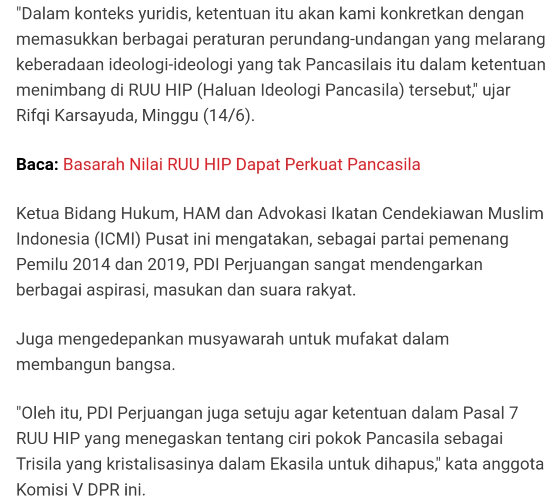 Ada Rekamannya, Basarah Tegaskan Trisila di RUU HIP Bukan Usulan PDI-P, Tapi Partai..