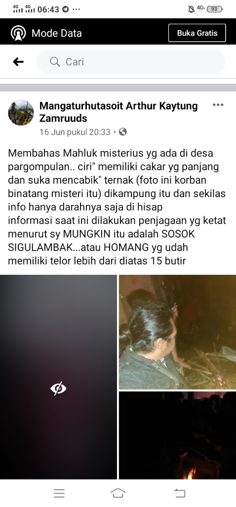 Misteri Pembunuhan Beberapa Hewan Di Tapanuli Utara, Kepoin Yuks!?