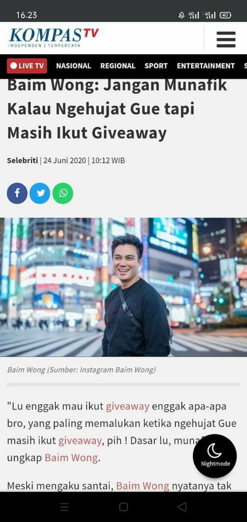 Baim Wong Disebut Sombong Amat. Kok Bisa? Karena Ini. 