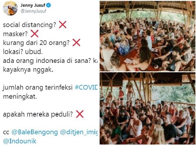 Kumpulan Bule Yoga Massal di Bali Tanpa Masker & Gak Jaga Jarak, Netizen +62 Ngamuk!