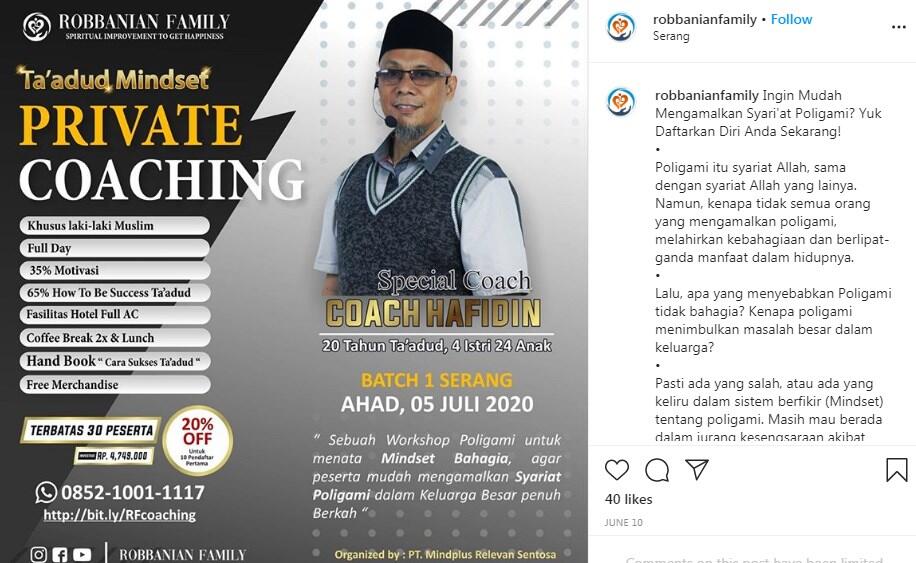 Pelatihan Poligami Rp4JT dengan Jaminan Istri Bersedia Dimadu,Begini Komentar Netizen