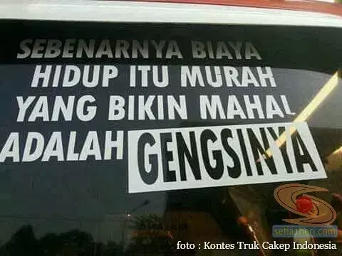 Tulisan Unik di Truk #Part2