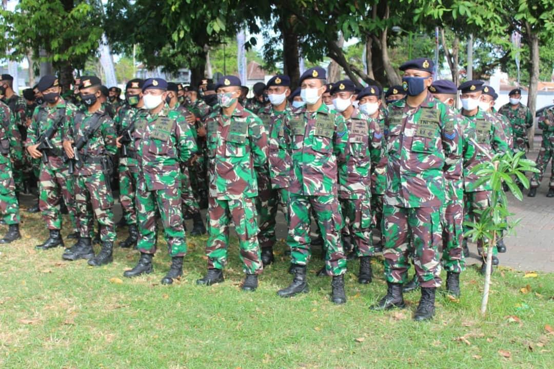 Persiapan Kunjungan RI 1, Lanal Banyuwangi Laksanakan Apel Gelar Pasukan Pam VVIP