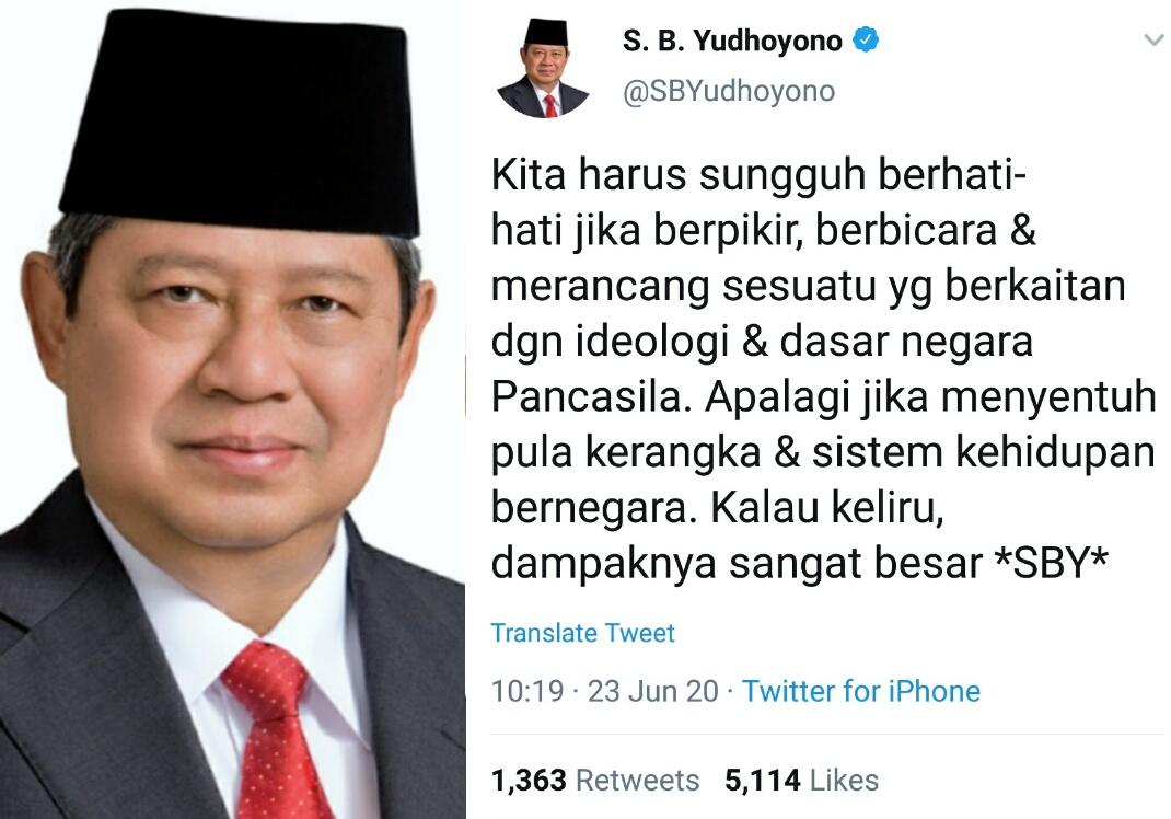SBY soal RUU HIP: Hati-hati, Kalau Keliru Dampaknya Sangat Besar, Kasihan Rakyat
