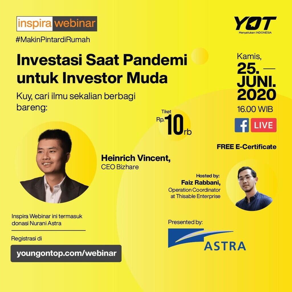 Cari Tahu Investasi yang Tepat untuk Investor Pemula dari CEO Bizhare