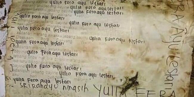 Terungkap Sosok Yulia Fera Ayu, Cewek di Kertas Pocongan Santet yang Viral