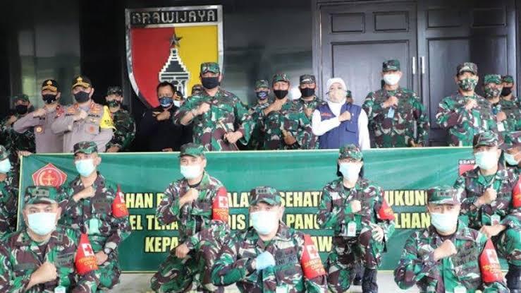Presiden Jokowi Utus TNI Bantu Penanganan Covid-19 di Jawa Timur