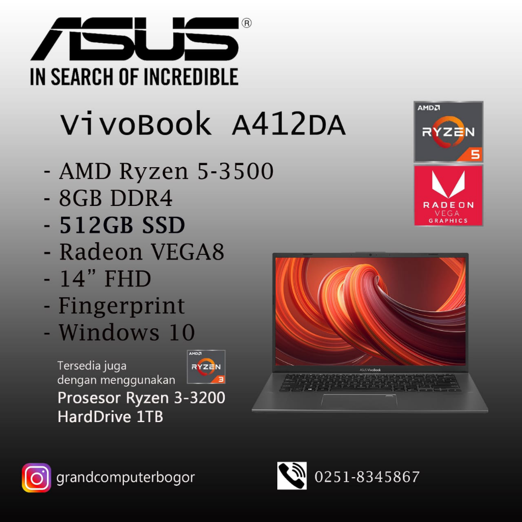Asus A412DA Ryzen 5