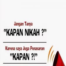Hati - hati mengucapkan "kapan nikah" kepada orang lain