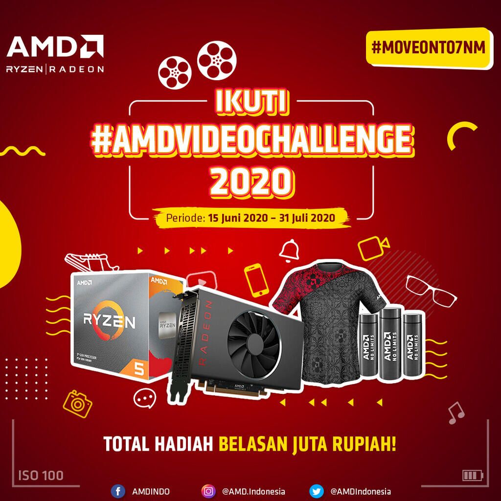 Adu Kreativitas Agan di #AMDVideoChallenge Buat Menangin Hadiah Belasan Juta Rupiah!